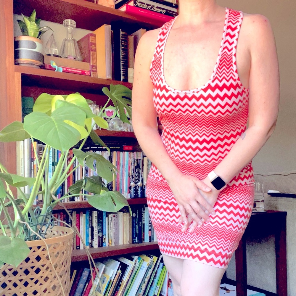 M Missoni for Orphan Aid Africa red chevron dress